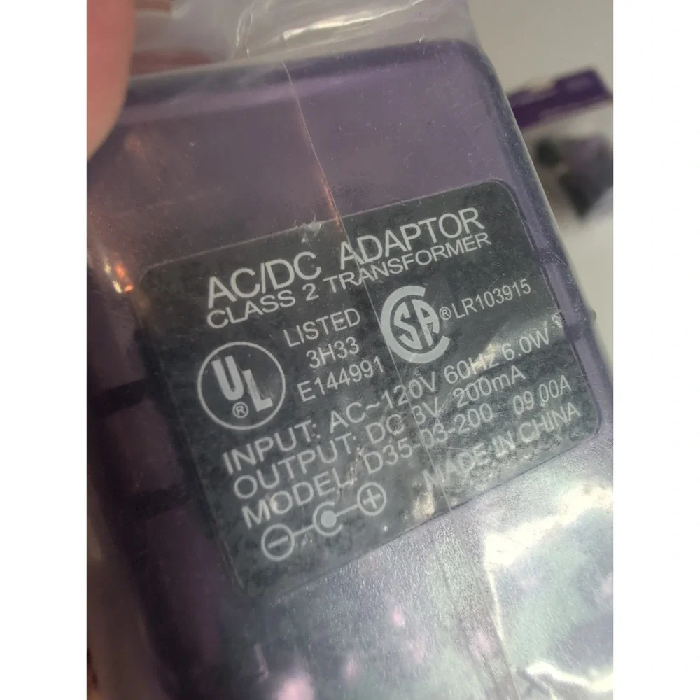 3 Game Boy Color Neo Geo Pocket Color Purple AC/DC adapter Chargers D35-03-200